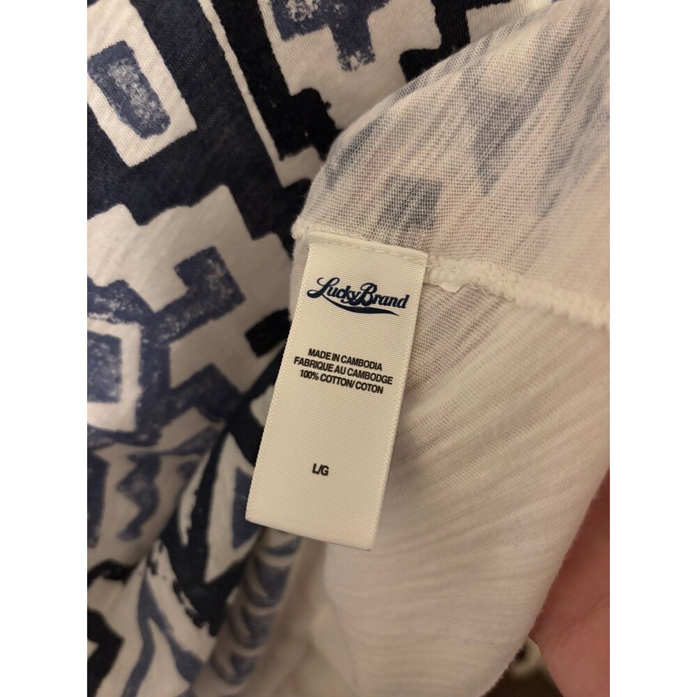 Lucky Brand Shirt Size Large 100% Cotton - Picture 4 of 5